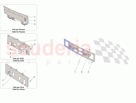 Photo of NUMMERNSCHILDHALTERUNG VORNE KOMPLETT…