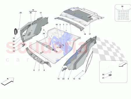 Photo of LH KOFFERRAUMVERKLEIDUNG HALTERUNG…