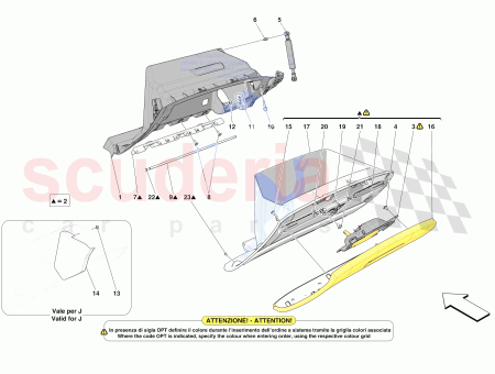 Photo of T RVERKLEIDUNG DES HANDSCHUHFACHS AM ARMATURENBRETT…