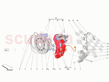 Photo of GEH USEABDECKUNG DES BREMSSATTELS HINTEN RECHTS…
