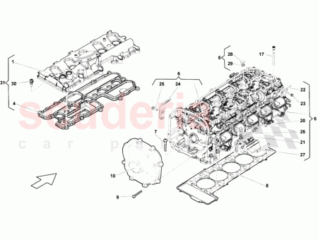 Photo of ASSEMBLEY 6 10 ZYLINDERKOPF AB MOTOR CEH002327…