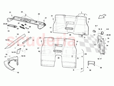 Photo of RECHTE C S ULE INNENSEITE KUNSTLEDERAUSSTATTUNG LIEFERWAGEN…