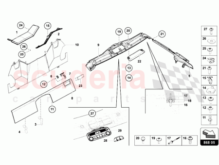 Photo of HECKVERKLEIDUNG RECHTS LEDERAUSSTATTUNG LIEFERNUMMER…