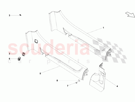 Photo of SEITENTR GERABDECKUNG HINTEN LINKS VERSION MIT LOCH…