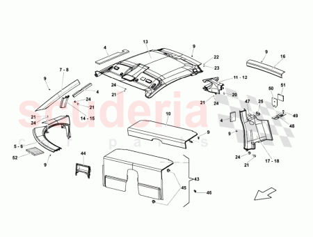 Photo of VERKLEIDUNG DES ARMATURENBRETTS LINKS PERFORIERTE LEDERAUSSTATTUNG LIEFERNUMMER…