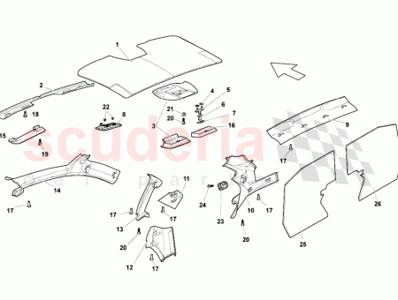 Photo of SONNENBLENDE RECHTS BLAU LEDERAUSSTATTUNG LIEFERN VIN…
