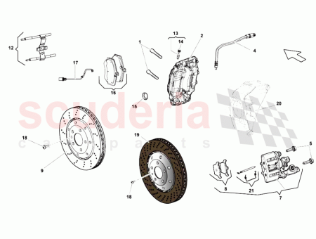 Photo of BREMSSATTEL DER RECHTEN HANDBREMSE STD CCB…