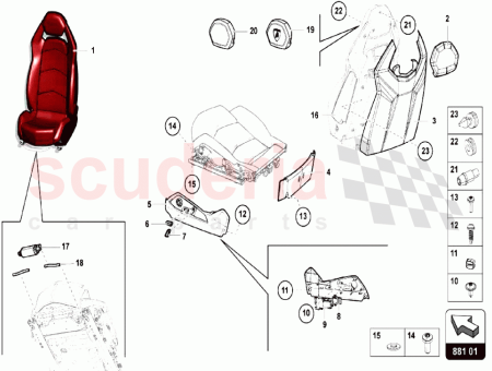 Photo of VERKLEIDUNG F R BAKREST RECHTS LIEFERN DES FAHRZEUGS…