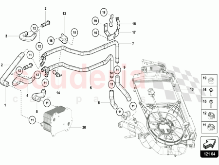 Photo of HALTERUNG F R K HLMITTELLEITUNG HINTEN…