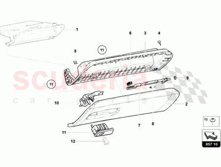 Photo of HALTERUNG F R HANDSCHUHFACHDECKEL…