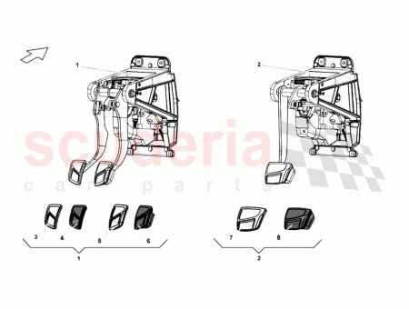 Photo of PEDALEINHEIT SCHALTGETRIEBE MODELL MIT RECHTSLENKUNG…