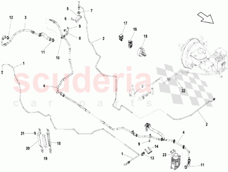 Photo of BREMSLEITUNG VON DER HYDRAULIK ZUM BREMSSCHLAUCH USCITO CON…