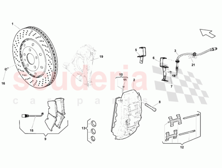 Photo of BREMSSATTEL RECHTS VORNE GRAUE BREMSS TTEL VORNE AB…