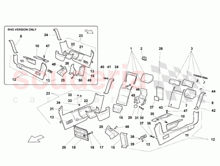 Photo of VERKLEIDUNG DES RECHTEN L NGSTR GERS LEDERAUSSTATTUNG LIEFERNUMMER…