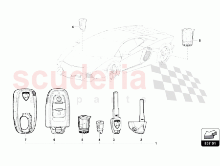 Photo of NOTSCHL SSEL MIT VARIABLEM CODE TRANSPONDER LIEFERUNG VIN…