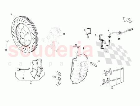Photo of BREMSSATTEL VORNE RECHTS GELBE BREMSS TTEL VORNE…