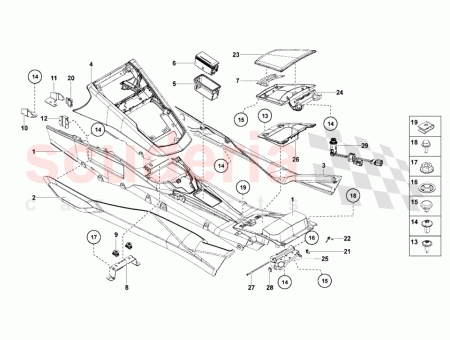 Photo of SEITENVERKLEIDUNG F R DIE MITTELKONSOLE ALCANTARA BEZUG LIEFERUNG…