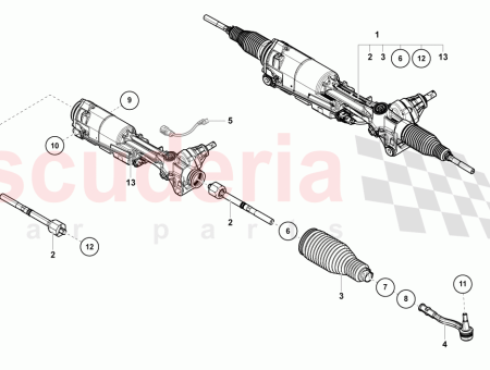 Photo of LENKGETRIEBE MIT INT SPURSTANGENGELENK…