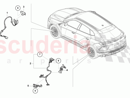 Photo of KABELSATZ F R GESCHWINDIGKEITSSENSOR UND ELEKTROMECHANISCHE FESTSTELLBREMSE…