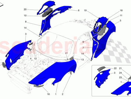 Photo of KOMPLETT LH REAR MUDGUARD…