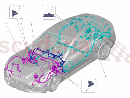 Photo of MOTORRAUM KABELBAUM…
