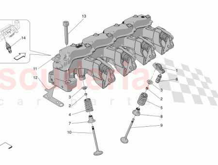 Photo of VALVE RETURN SPRING ON INTAKE SIDE…