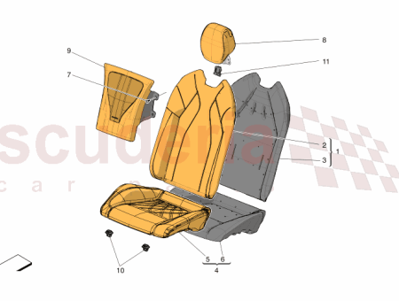 Photo of POLSTERUNG LINKE SEITE R CKSITZLEHNE…