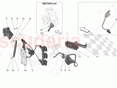 Photo of RH HANDLE DOOR INSIDE RELEASE…