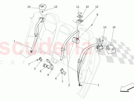 Photo of 2ND ROW CENTRAL REAR BUCKLE LOCK SECTION…