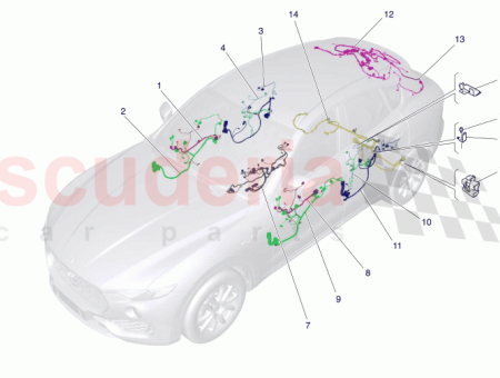 Photo of KABELBAUM HINTERE T R RECHTE SEITE…