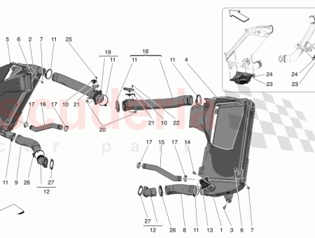 Photo of MUFFE VON DER TURBINE ZUM LINKEN LADELUFTK HLER…