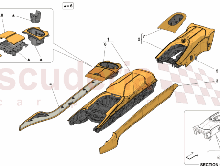Photo of REAR BEZEL WITH CUP HOLDER…
