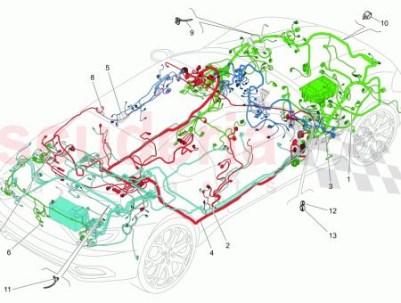 Photo of MOTORRAUM KABELBAUM…