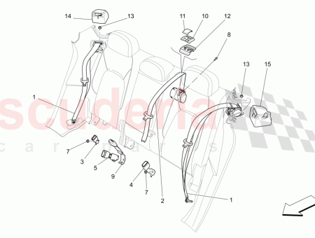 Photo of 2 REIHE ZENTRALE HINTERE SCHNALLENVERRIEGELUNG SAND…