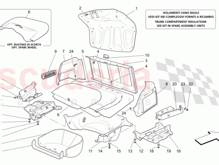 Photo of LINKE SEITE KOFFERRAUMABDECKUNG TEPPICH…