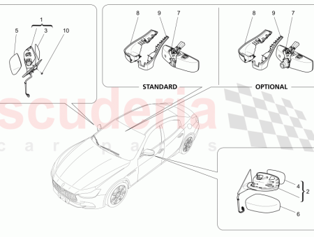 Photo of RECHTE SEITE AUSSENSPIEGEL MONTAGE EUROPA CHINA JAPAN SCHWARZ…