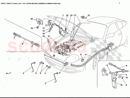 Photo of MOTORHAUBENENTRIEGELUNG ZUGSTANGENSATZ…