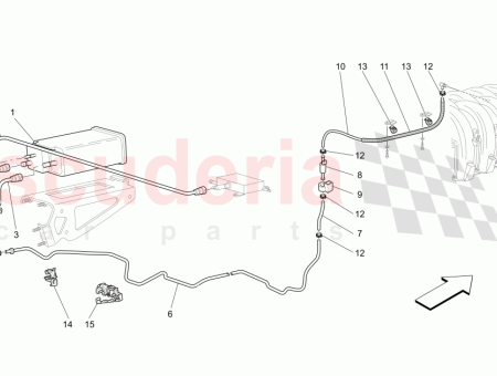 Photo of ROHRLEITUNG VOM KRAFTSTOFFDAMPFFILTER ZUM RADKASTEN…