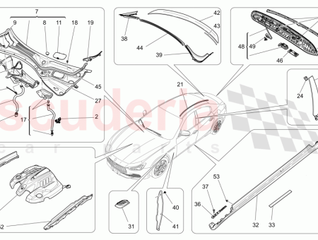 Photo of HECKSPOILER CARBON KIT AUSSENSPIEGEL T RGRIFFE FRONTSTOSSSTANGENPROFIL KOFFERRAUMSPOILER…