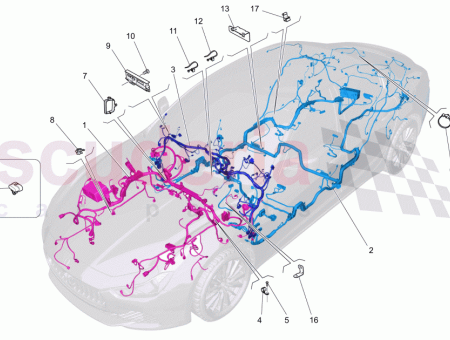 Photo of ARMATURENBRETT KABEL BASIC SOUND SYSTEM 8 LAUTSPRECHER LINKSLENKER…
