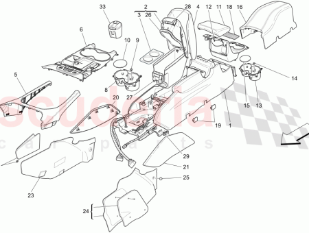 Photo of ZENTRALE ARMATURENBRETT VERKLEIDUNG SILBER CHRONO CHRONO GRAU 094083985…