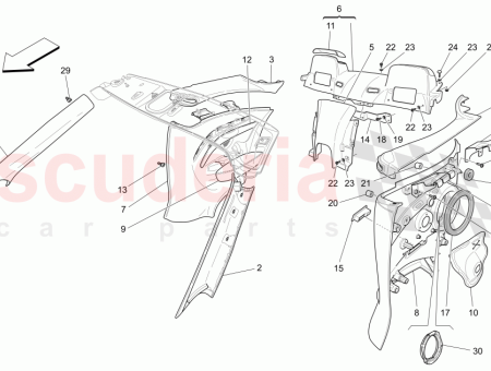 Photo of SEITENVERKLEIDUNG HINTEN LINKS KOMPLETT SILBER CHRONO CHRONOGRAU 094083985…