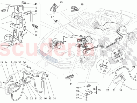 Photo of LINKER HINTERER BREMSSATTEL BREMSLEITUNG MIT ZWISCHENST CK…