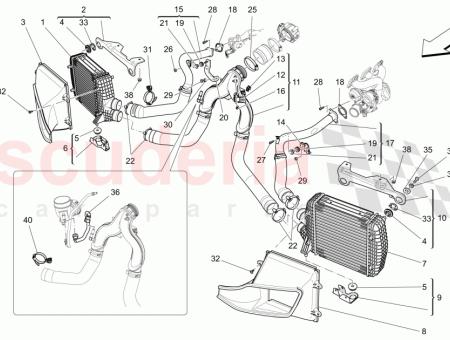 Photo of MUFFE VON DER TURBINE ZUM RECHTEN LADELUFTK HLER…
