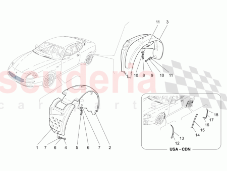 Photo of RECHTE SEITE VORDERER RADKASTEN KIESFANGGITTER VORDERSEITE…
