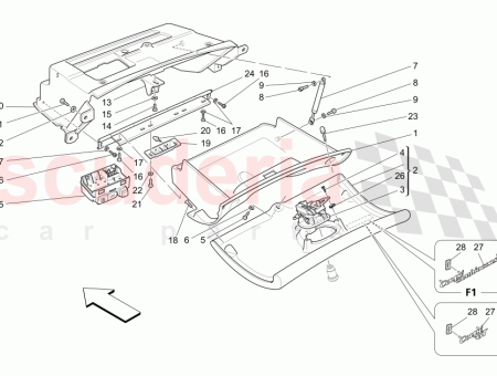 Photo of HANDSCHUHFACHKLAPPE KOMPLETT AVORIO ELFENBEIN 364014595…