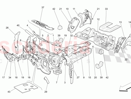 Photo of OBERE RECHTE SEITE MOTORRAUMISOLIERUNG…