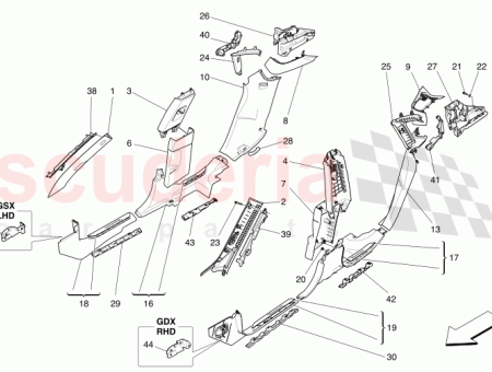 Photo of RH UPPER REAR PILLAR COVER GUARD…