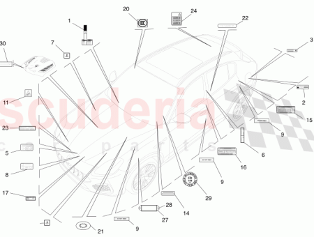 Photo of PLATE WARNINGS SEAT BELTS…