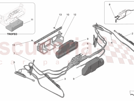 Photo of LH MAIN HYDRAULIC CYLINDER WITH PIPES…